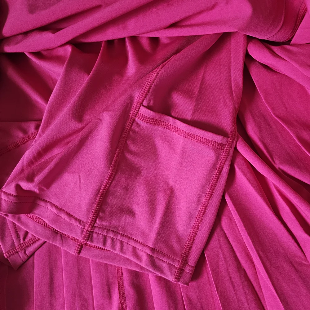 Ralph Lauren X Pink Skort Size M Back Pleats Activewear Stretch Athletic NWT - Picture 6 of 15